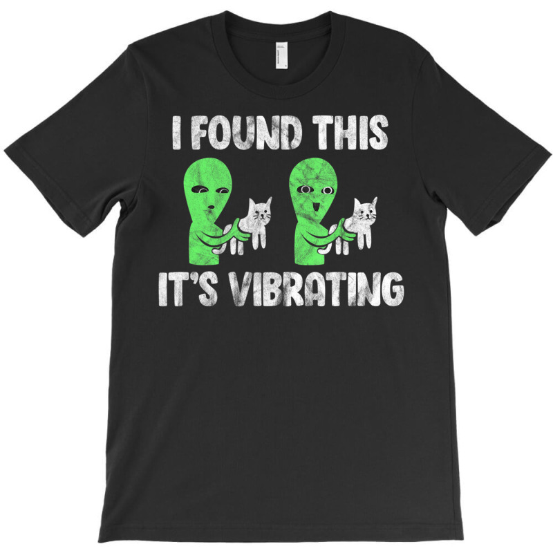 I Found This It's Vibrating Cat Alien Vintage T-shirt | Artistshot