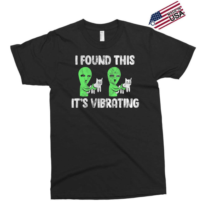 I Found This It's Vibrating Cat Alien Vintage Exclusive T-shirt | Artistshot