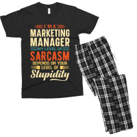 Marketing Manager I'm A Marketing Manager Men's T-shirt Pajama Set | Artistshot