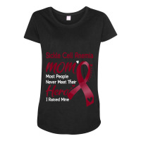 Sickle Cell Anemia Mom I Raised Mine Maternity Scoop Neck T-shirt | Artistshot