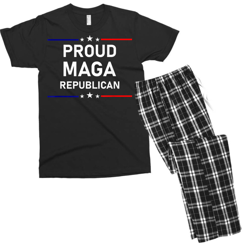 Proud Maga Republican Patriot T Shirt Men's T-shirt Pajama Set by pofijinashu | Artistshot