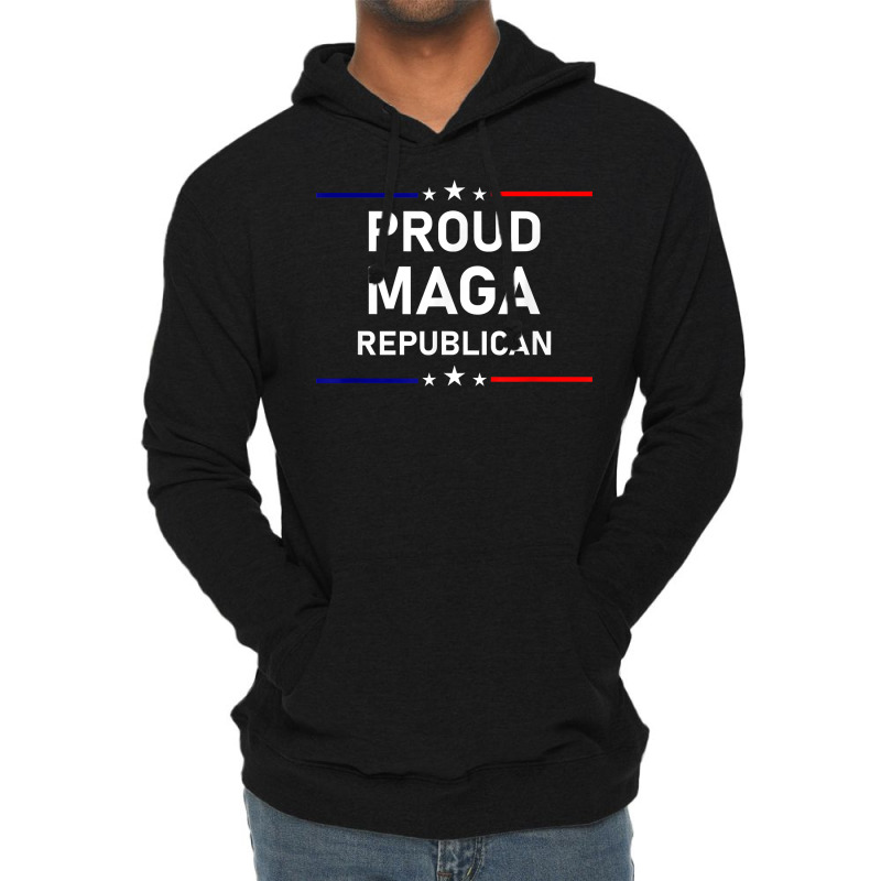 Proud Maga Republican Patriot T Shirt Lightweight Hoodie by pofijinashu | Artistshot