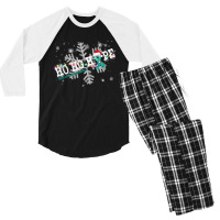 Martin Bell Syndrome Fighter Martin- Bell Syndrome Awareness - Ho Ho H Men's 3/4 Sleeve Pajama Set | Artistshot