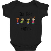 One Race Human Anti Racism Diversity Day Baby Bodysuit | Artistshot