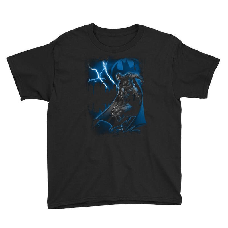 B.at.man Lightning Strikes Longsleeve Youth Tee by thepianistalto | Artistshot