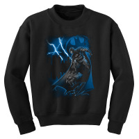 B.at.man Lightning Strikes Longsleeve Youth Sweatshirt | Artistshot