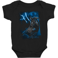 B.at.man Lightning Strikes Longsleeve Baby Bodysuit | Artistshot