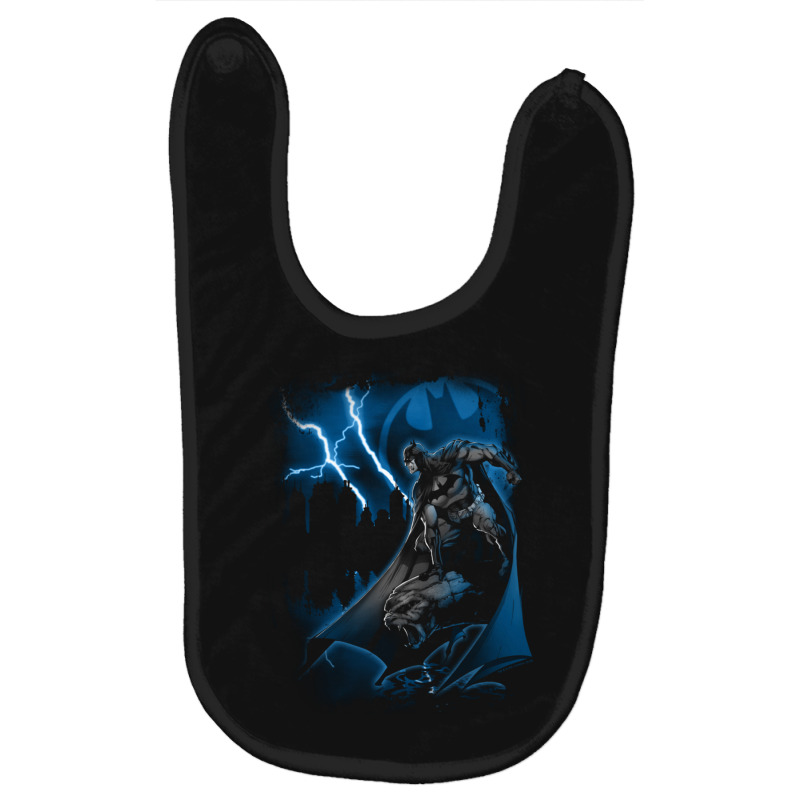 B.at.man Lightning Strikes Longsleeve Baby Bibs by thepianistalto | Artistshot