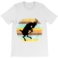 Billy Goat Silhouette Retro Sunset T-shirt | Artistshot