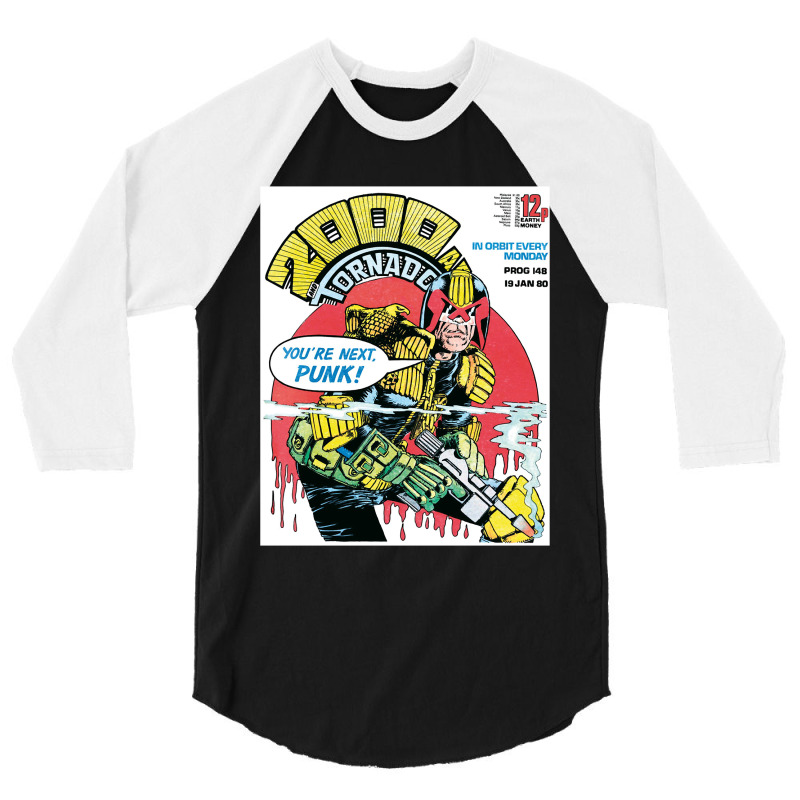 Judge Dredd Dredd Police Mega City Mega City Mega City One Coverpunk M 3/4 Sleeve Shirt | Artistshot