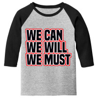 Cheering We Can We Will We Must Cheerleading College Cheer Youth 3/4 Sleeve | Artistshot