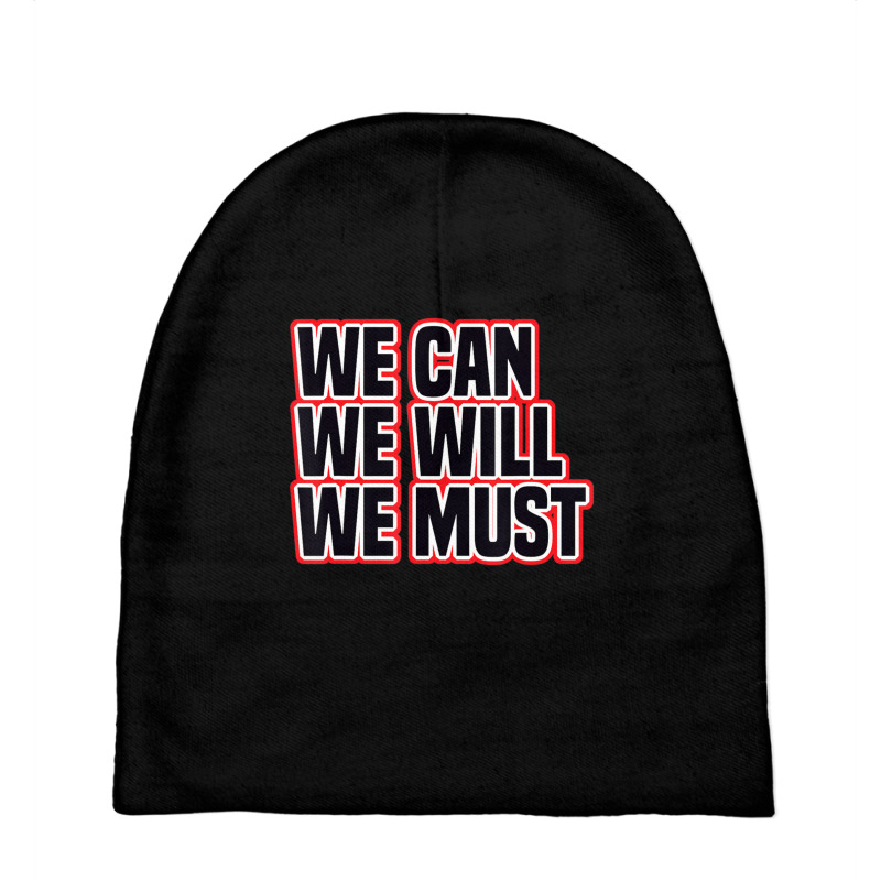 Cheering We Can We Will We Must Cheerleading College Cheer Baby Beanies by cm-arts | Artistshot