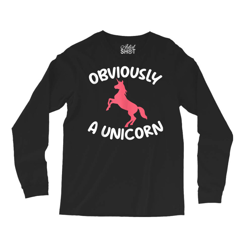 Obviously A Unicorn Hilarious Unicorn Themed Apparel Tank Top Long Sleeve Shirts | Artistshot