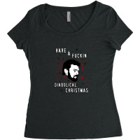 Have A Fuckin' Diabolical Christmas Women's Triblend Scoop T-shirt | Artistshot