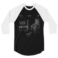 Classic Retro Pinball Pinball Patent Gift 3/4 Sleeve Shirt | Artistshot