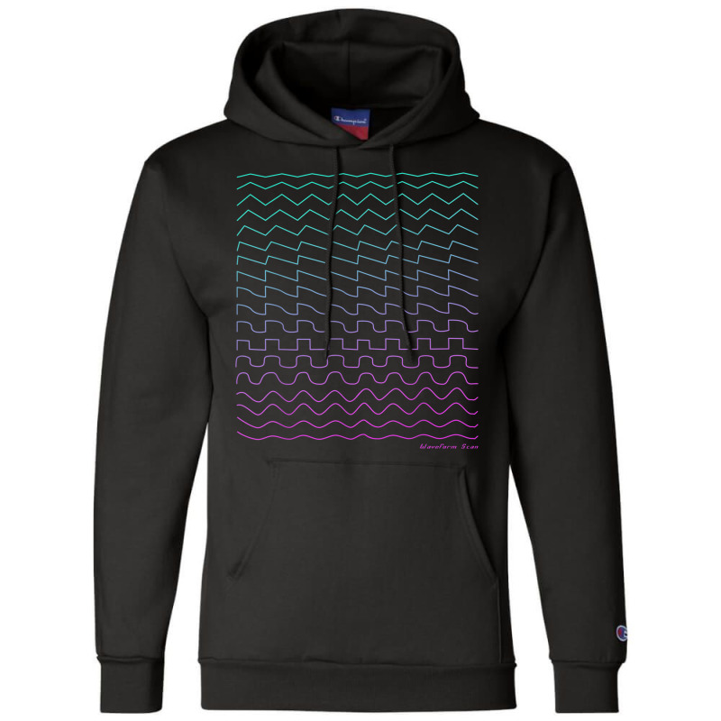 Synthesizer Waveform Champion Hoodie | Artistshot