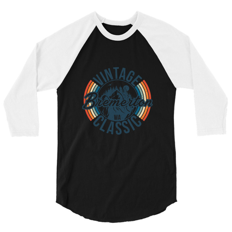 I Love Bremerton Washington Retro Vintage Classic Limited Edition 3/4 Sleeve Shirt | Artistshot