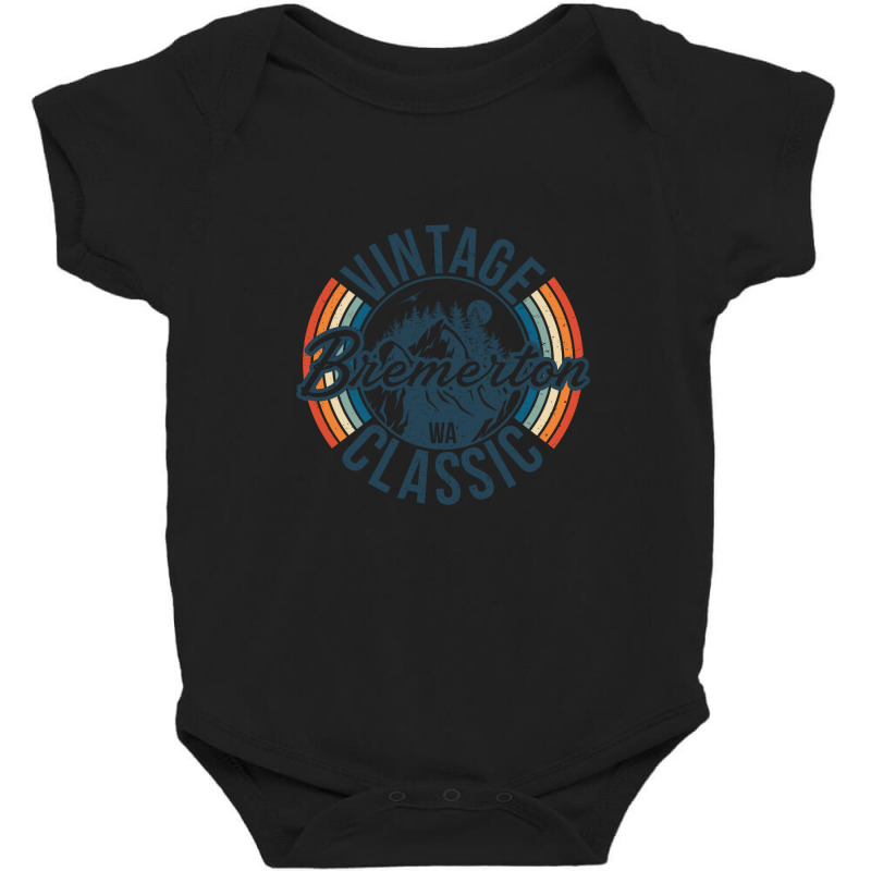 I Love Bremerton Washington Retro Vintage Classic Limited Edition Baby Bodysuit | Artistshot