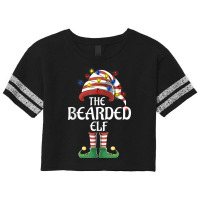 Bearded Elf Lights Funny Matching Family Christmas Party Paj Scorecard Crop Tee | Artistshot