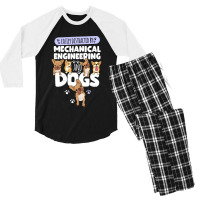 Mechanical Engineering Mechanical Engineering And Dogs Men's 3/4 Sleeve Pajama Set | Artistshot