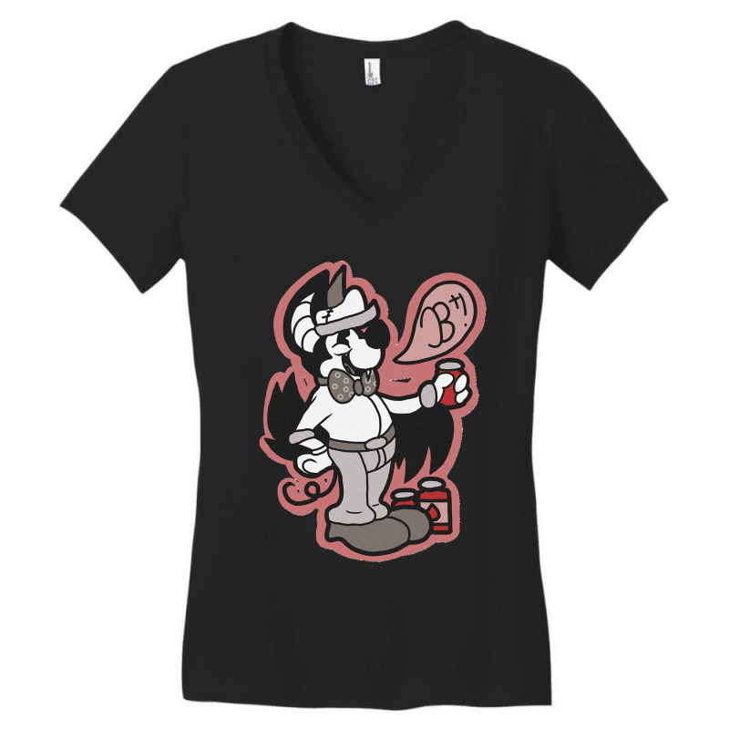 Vampire Milkman Be Positive Classic Women's V-Neck T-Shirt by cm-arts | Artistshot