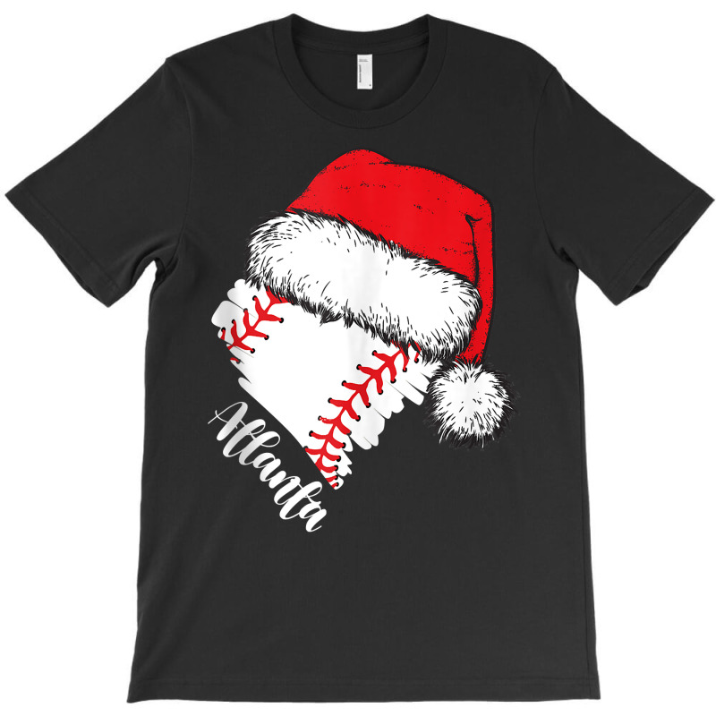 Atlanta Baseball Heart Santa Hat Merry Xmas Tank Top T-Shirt by hapusajehae | Artistshot