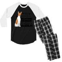 Mechatronic Engineering Graduate Mechatronic Engineering And Basenjis  Men's 3/4 Sleeve Pajama Set | Artistshot