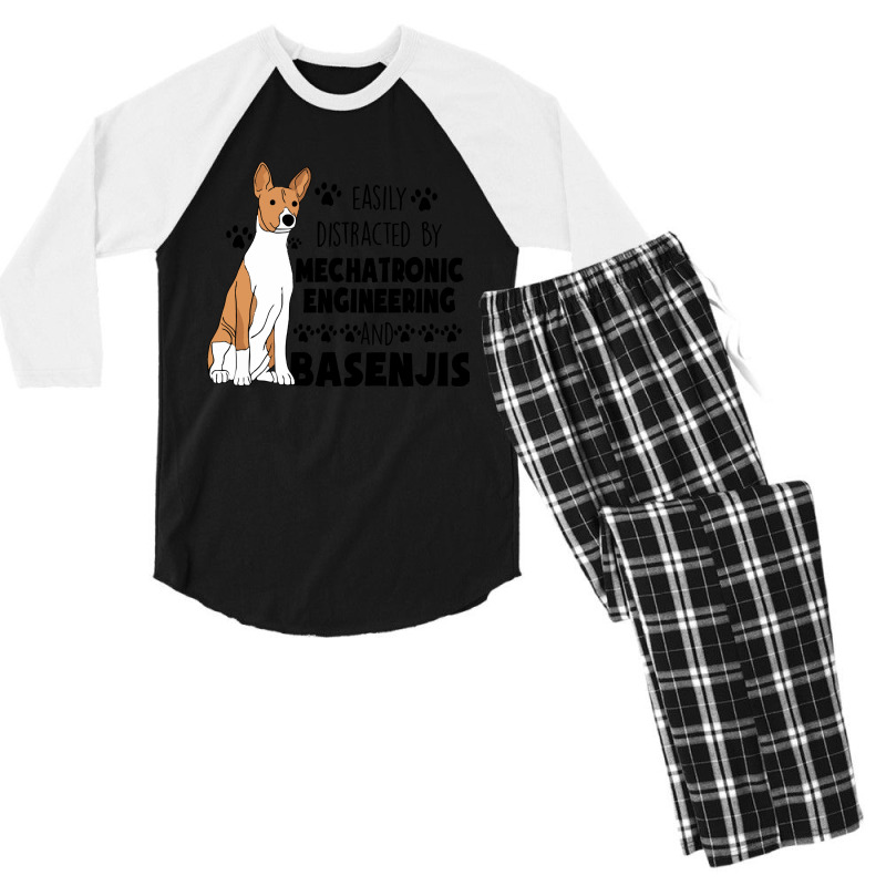 Mechatronic Engineering Graduate Mechatronic Engineering And Basenjis  Men's 3/4 Sleeve Pajama Set by kerchingparticular | Artistshot