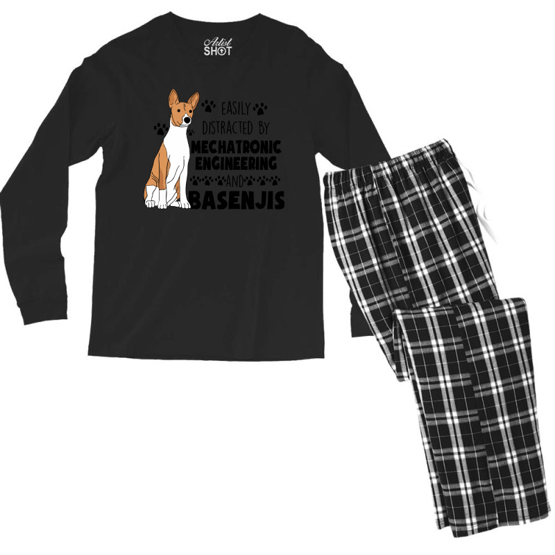 Mechatronic Engineering Graduate Mechatronic Engineering And Basenjis  Men's Long Sleeve Pajama Set by kerchingparticular | Artistshot