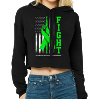 American Us Flag Fight Traumatic Brain Injury Awareness Cropped Hoodie | Artistshot