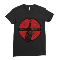 Jazz Saxophone (3) Ladies Fitted T-shirt | Artistshot