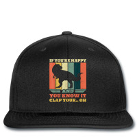 If You're Happy And You Know It Clap Your Oh Dinosaur T Rex T Shirt Printed Hat | Artistshot