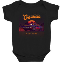 Canastota New York Retro Vintage 80s 90s Muscle Cars Retrowave Aesthet Baby Bodysuit | Artistshot