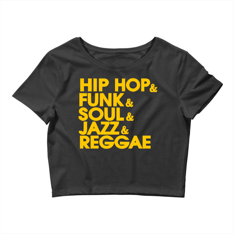 Hip Hop Funk Soul T Shirt Rare Rap Reggae Vintage. Crop Top. By Artistshot