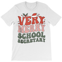 Merry School Secretary Christmas School Secretary Xmas Party Tank Top T-shirt | Artistshot