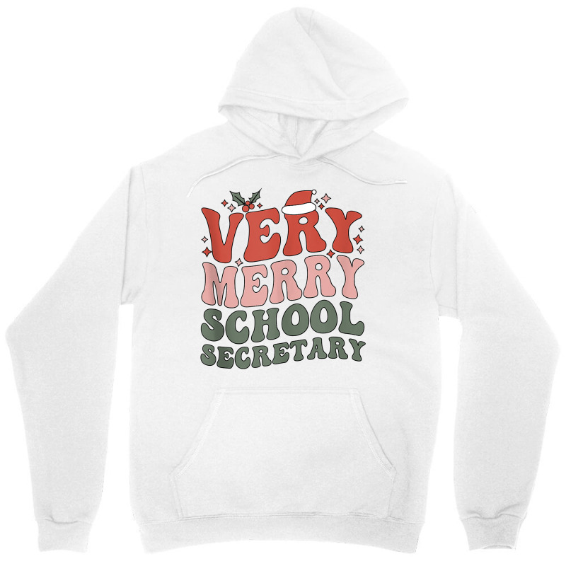 Merry School Secretary Christmas School Secretary Xmas Party Tank Top Unisex Hoodie | Artistshot