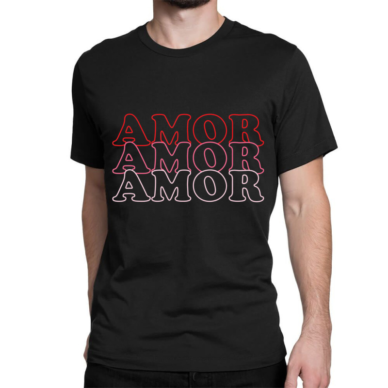 Cute Retro Love Amor Valentines Day Heart Top Classic T-shirt by cm-arts | Artistshot