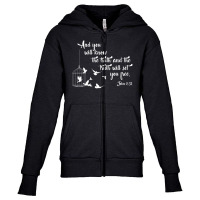 Christian Bible Bird Cage Truth Shall Set You Free Birds Youth Zipper Hoodie | Artistshot