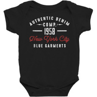 New York City Born In 1958 Authentic Vintage Birthday Tank Top Baby Bodysuit | Artistshot