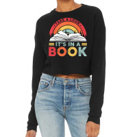 Take A Look It's In A Book Reading Vintage Retro Rainbow T Shirt Cropped Sweater | Artistshot