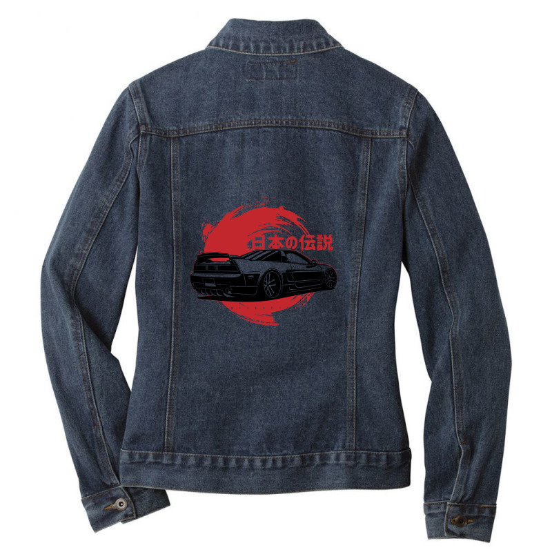 Japanese Legend Nsx Ladies Denim Jacket by SteveHunter | Artistshot