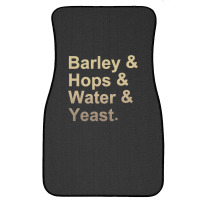 Barley Hops Water Yeast Front Car Mat | Artistshot