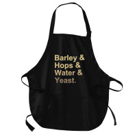 Barley Hops Water Yeast Medium-length Apron | Artistshot