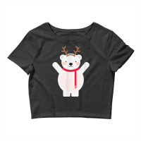 Christmas Polar Bear T Shirt Crop Top | Artistshot