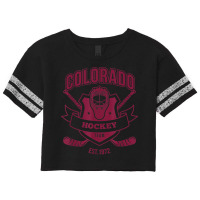 Retro Vintage Avalanche Party Tailgate Gameday Look Fan Gift Scorecard Crop Tee | Artistshot