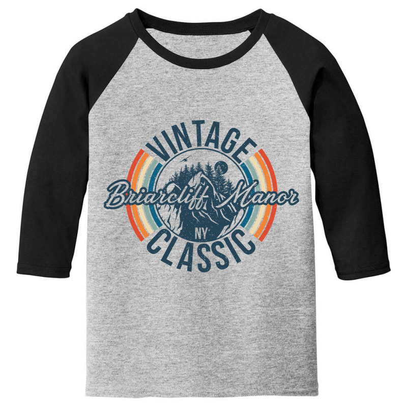 I Love Briarcliff Manor New York Retro Vintage Classic Limited Edition Youth 3/4 Sleeve by hardrollsjudo | Artistshot