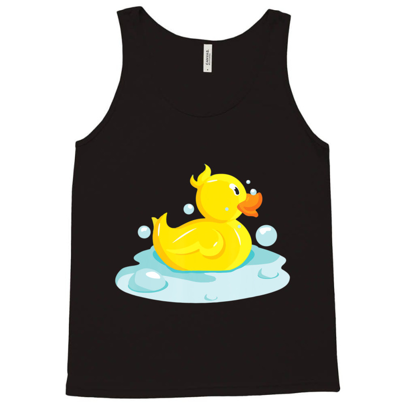 Cute Yellow Duck Rubber Ducky Duckie Bathtub Party Day Tank Top | Artistshot