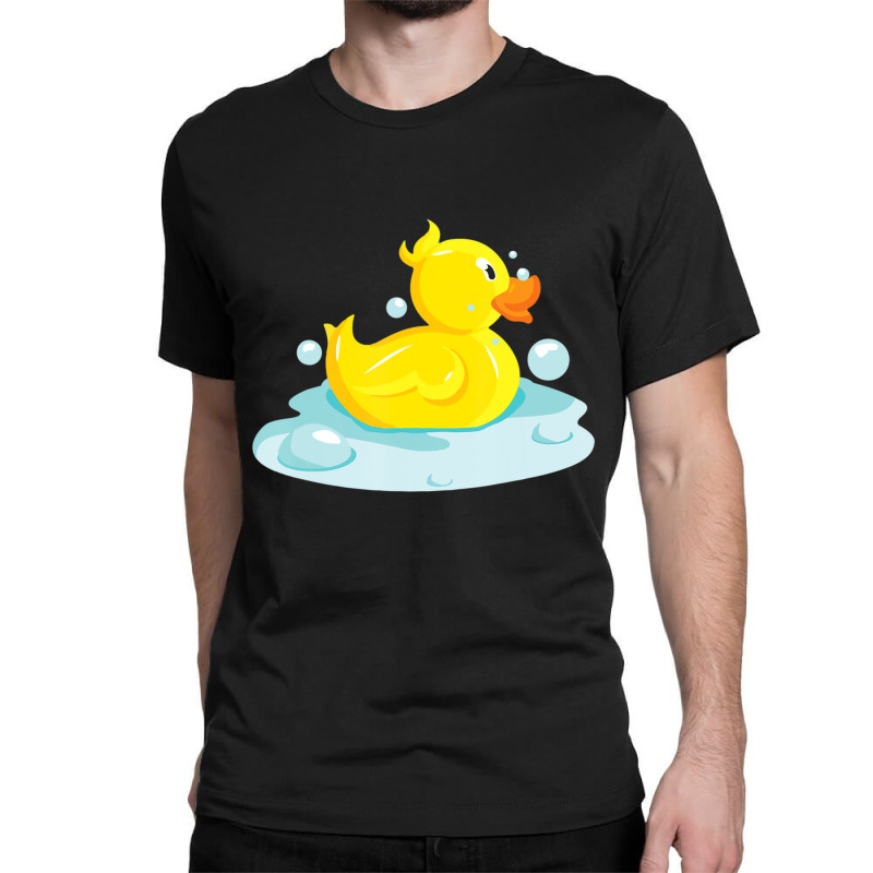 Cute Yellow Duck Rubber Ducky Duckie Bathtub Party Day Classic T-shirt | Artistshot