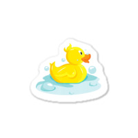 Cute Yellow Duck Rubber Ducky Duckie Bathtub Party Day Sticker | Artistshot