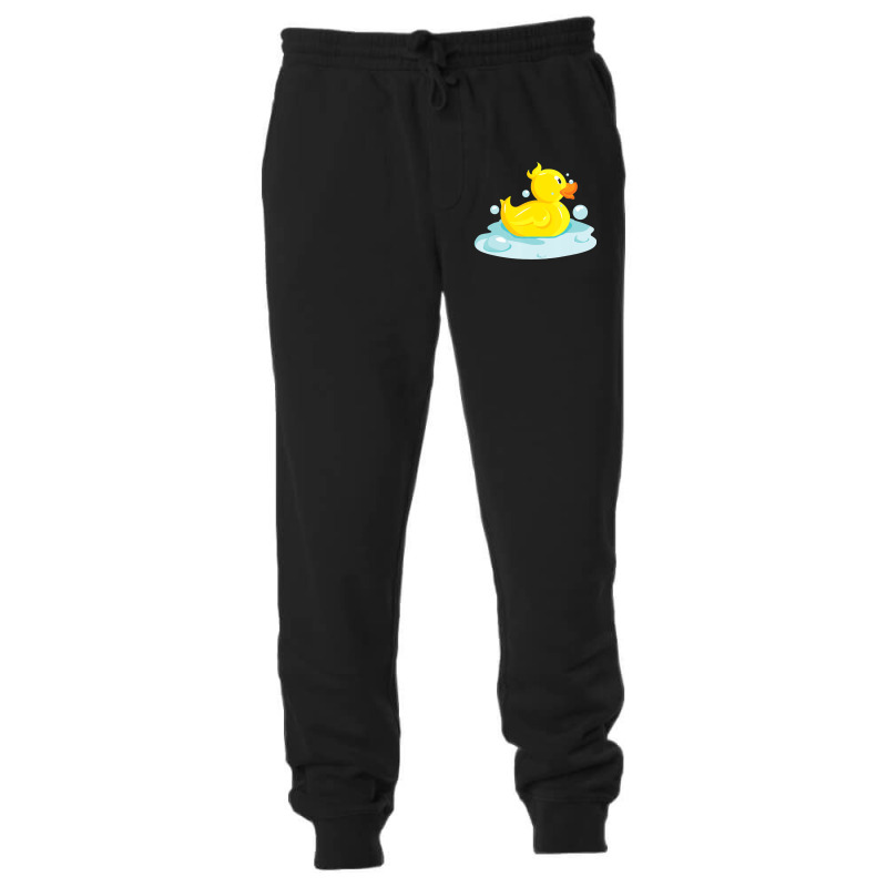 Cute Yellow Duck Rubber Ducky Duckie Bathtub Party Day Unisex Jogger | Artistshot